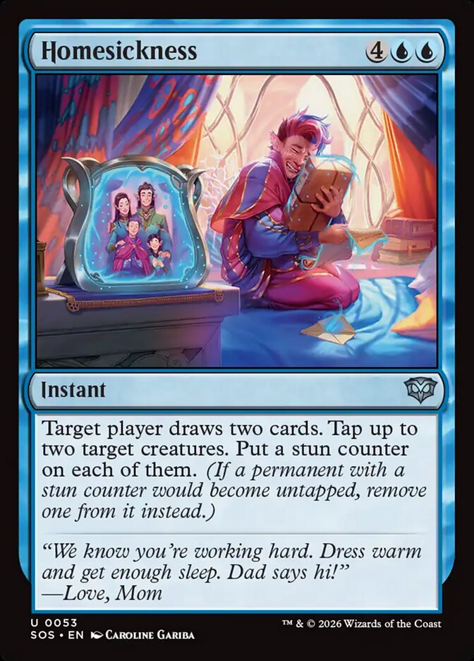 Homesickness – Uncommon Magic: The Gathering card from Secrets of Strixhaven (#53)