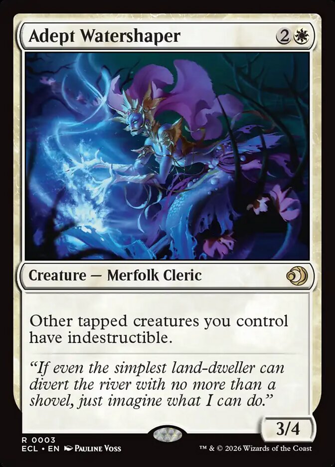 Adept Watershaper – Rare Magic: The Gathering card from Lorwyn Eclipsed (#3)