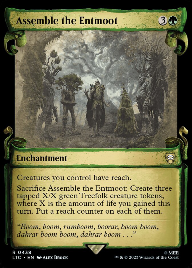 Assemble the Entmoot – Rare Magic: The Gathering card from Tales of Middle-earth Commander (#438)