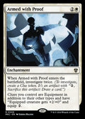Armed with Proof – Rare Magic: The Gathering card from Murders at Karlov Manor Commander (#9)