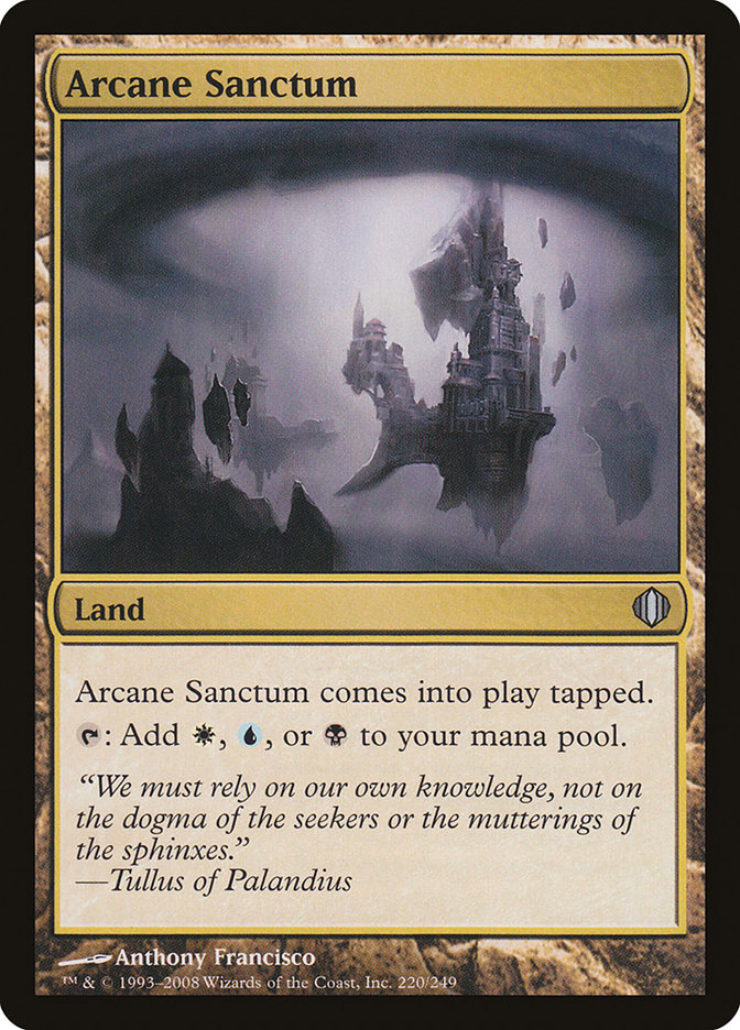 Arcane Sanctum – Uncommon Magic: The Gathering card from Shards of Alara (#220)