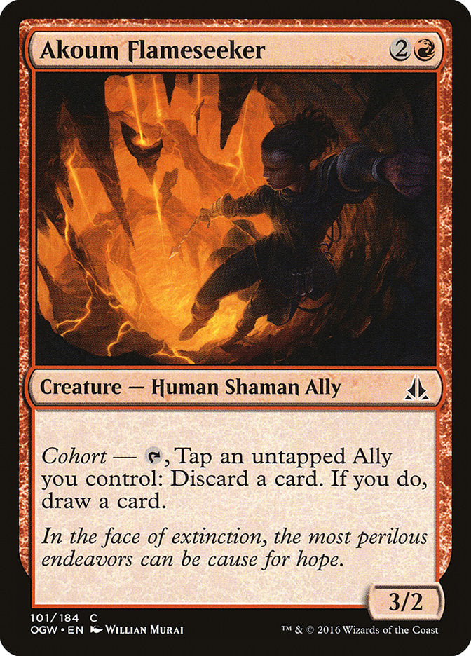 Akoum Flameseeker – Common Magic: The Gathering card from Oath of the Gatewatch (#101)