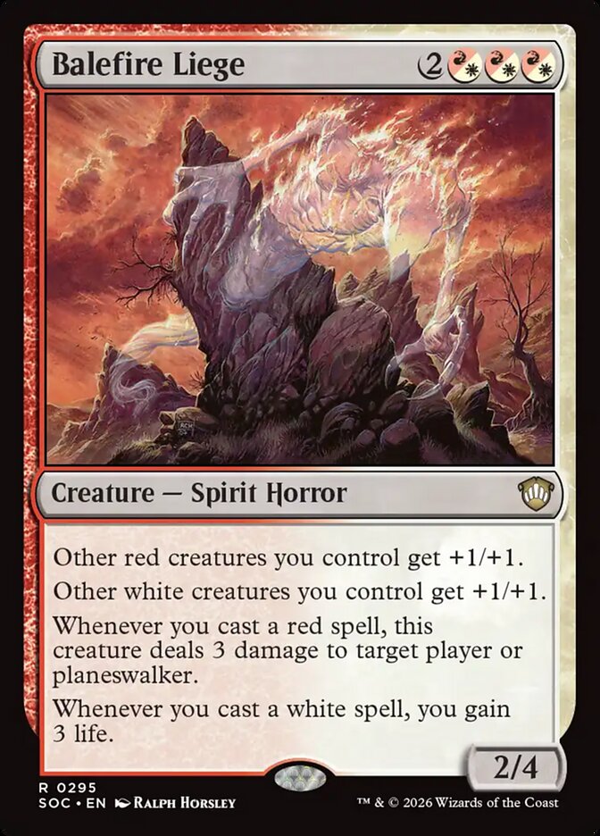 Balefire Liege – Rare Magic: The Gathering card from Secrets of Strixhaven Commander (#295)