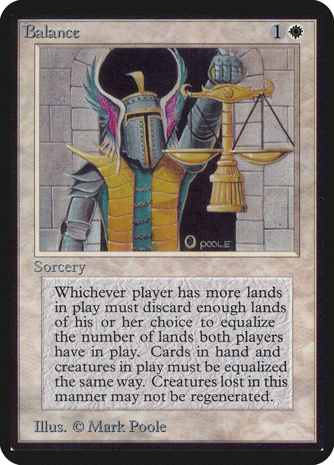 Balance – Rare Magic: The Gathering card from Limited Edition Alpha (#3)