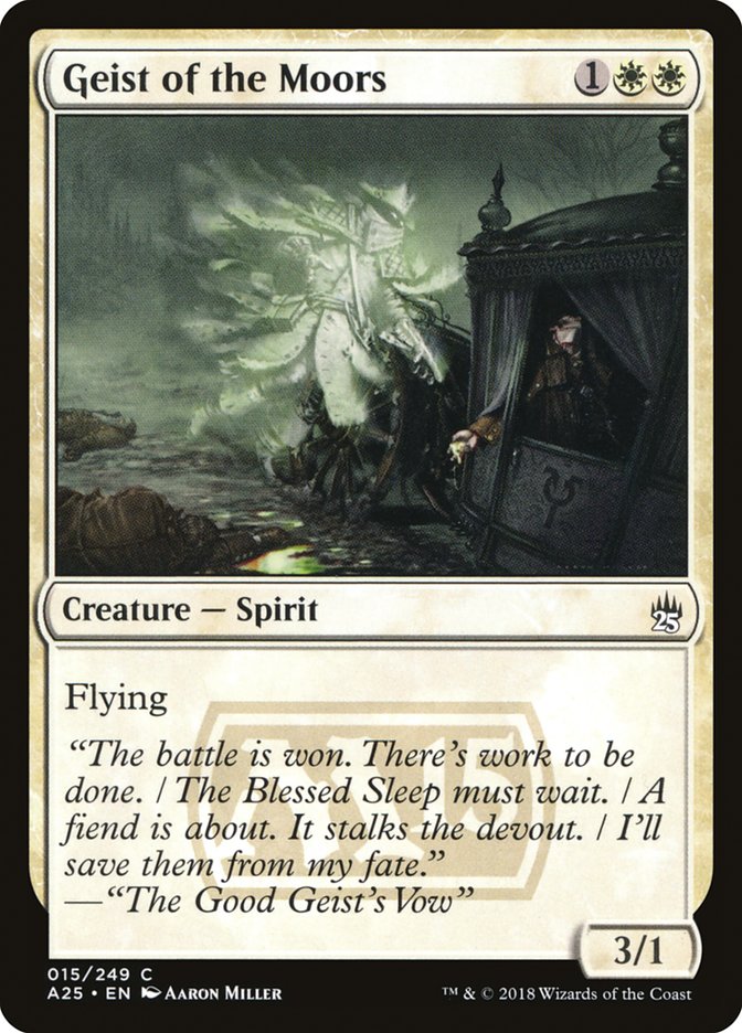 Geist of the Moors – Common Magic: The Gathering card from Masters 25 (#15)