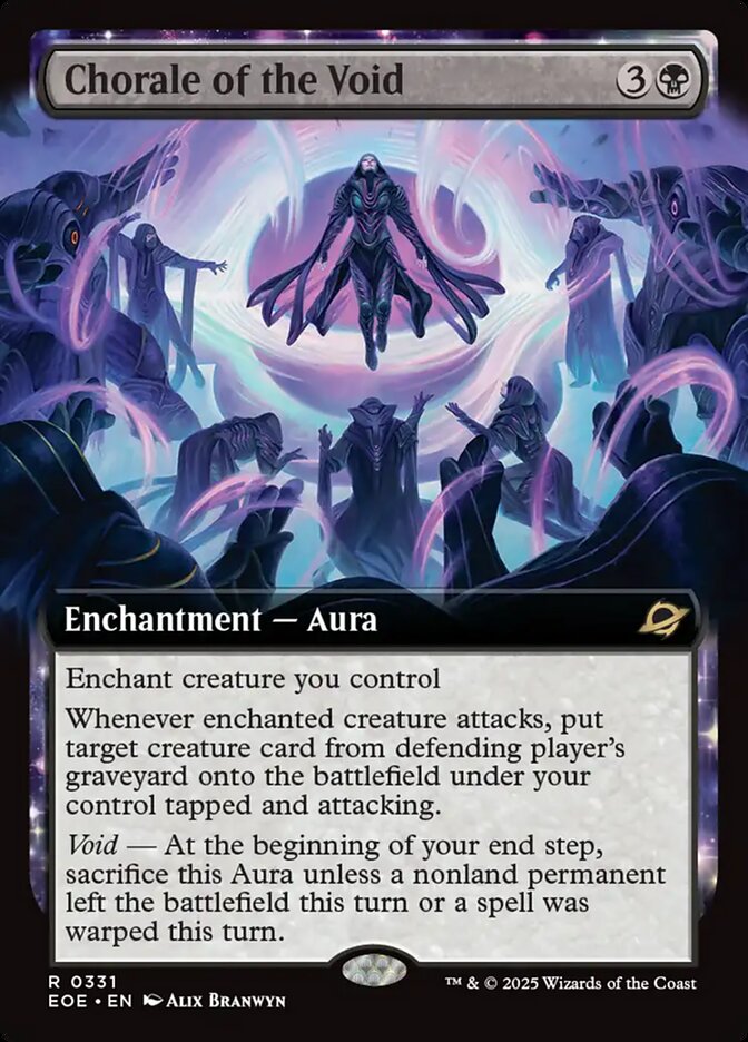 Chorale of the Void – Rare Magic: The Gathering card from Edge of Eternities (#331)