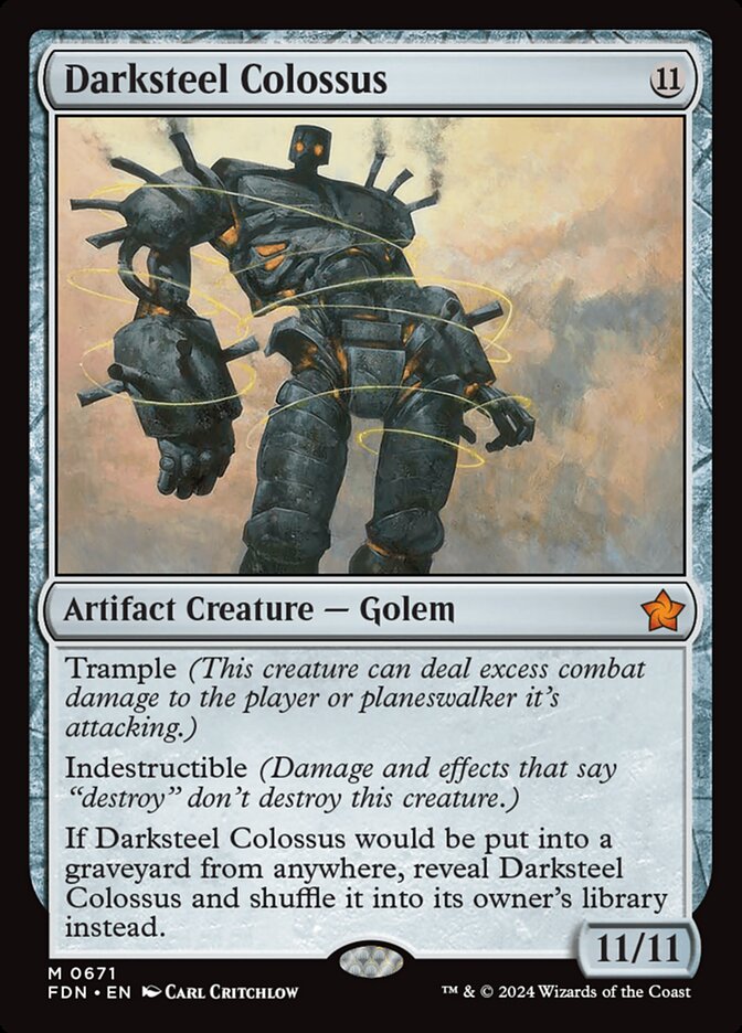 Darksteel Colossus – Mythic Magic: The Gathering card from Foundations (#671)