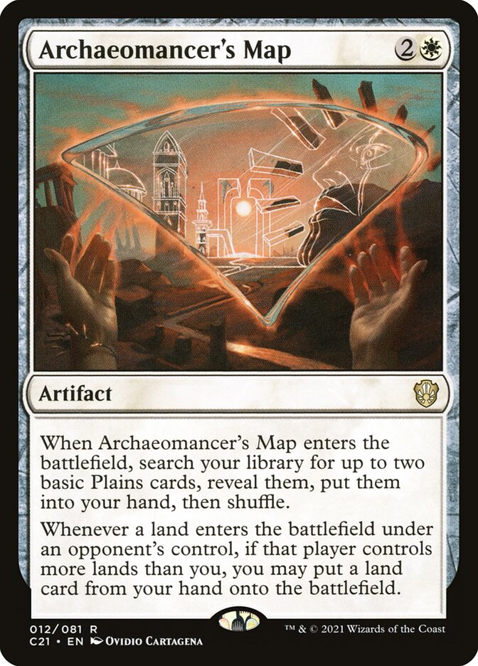 Archaeomancer's Map – Rare Magic: The Gathering card from Commander 2021 (#12)