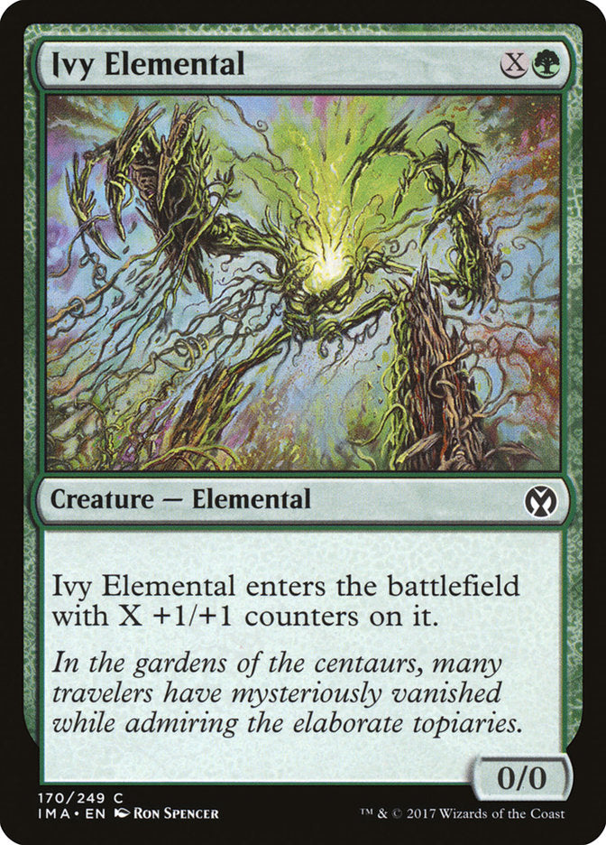 Ivy Elemental – Common Magic: The Gathering card from Iconic Masters (#170)