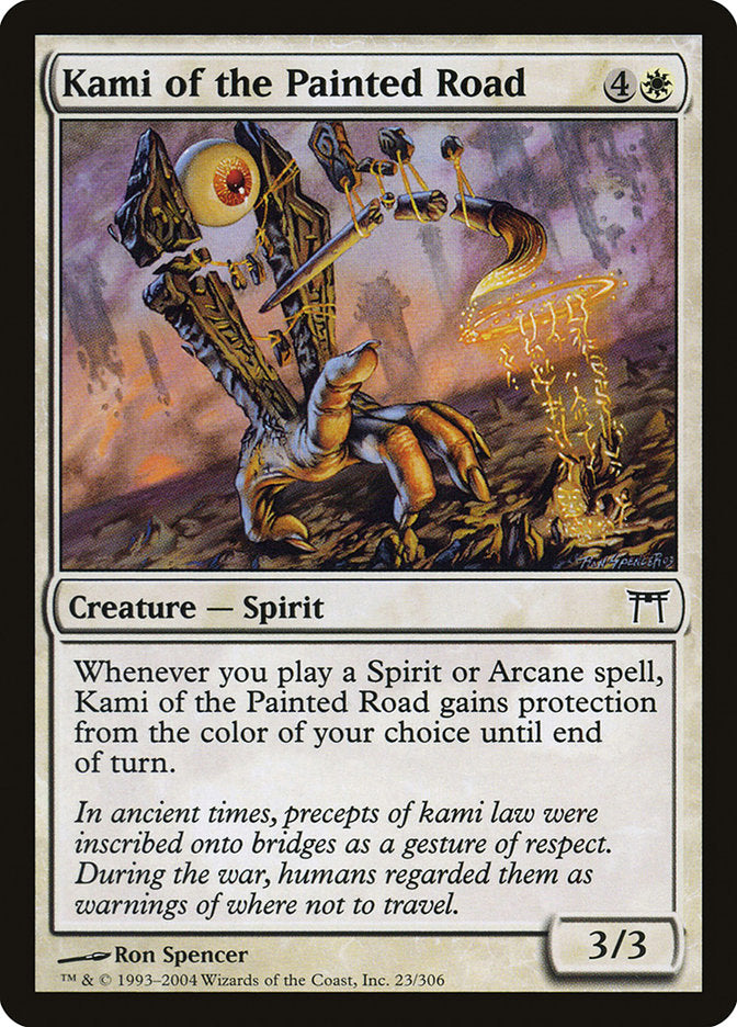 Kami of the Painted Road – Common Magic: The Gathering card from Champions of Kamigawa (#23)