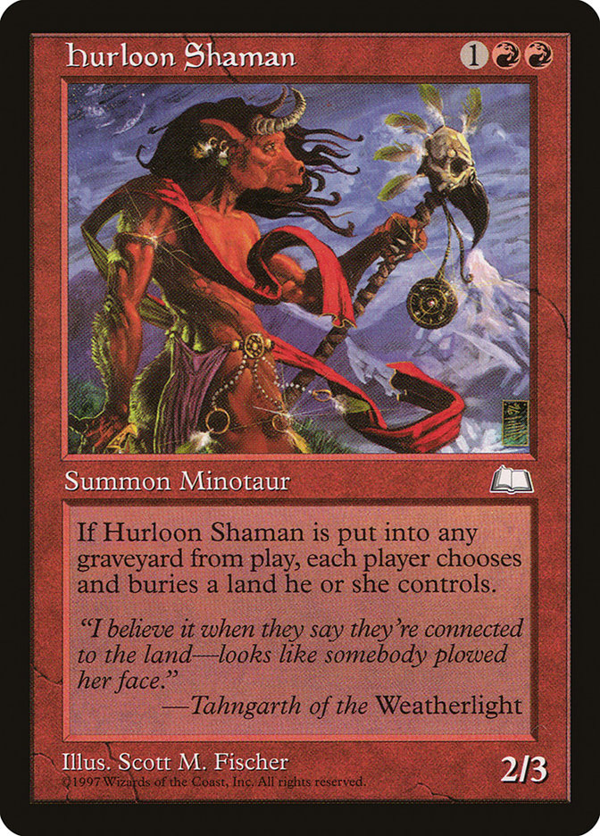 Hurloon Shaman – Uncommon Magic: The Gathering card from Weatherlight (#108)