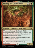 Anzrag, the Quake-Mole – Mythic Magic: The Gathering card from Murders at Karlov Manor (#186)