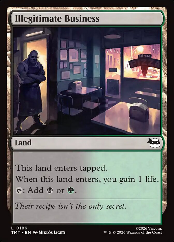 Illegitimate Business – Common Magic: The Gathering card from Teenage Mutant Ninja Turtles (#186)