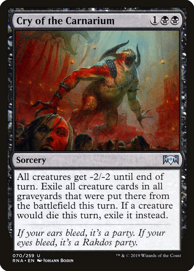 Cry of the Carnarium – Uncommon Magic: The Gathering card from Ravnica Allegiance (#70)