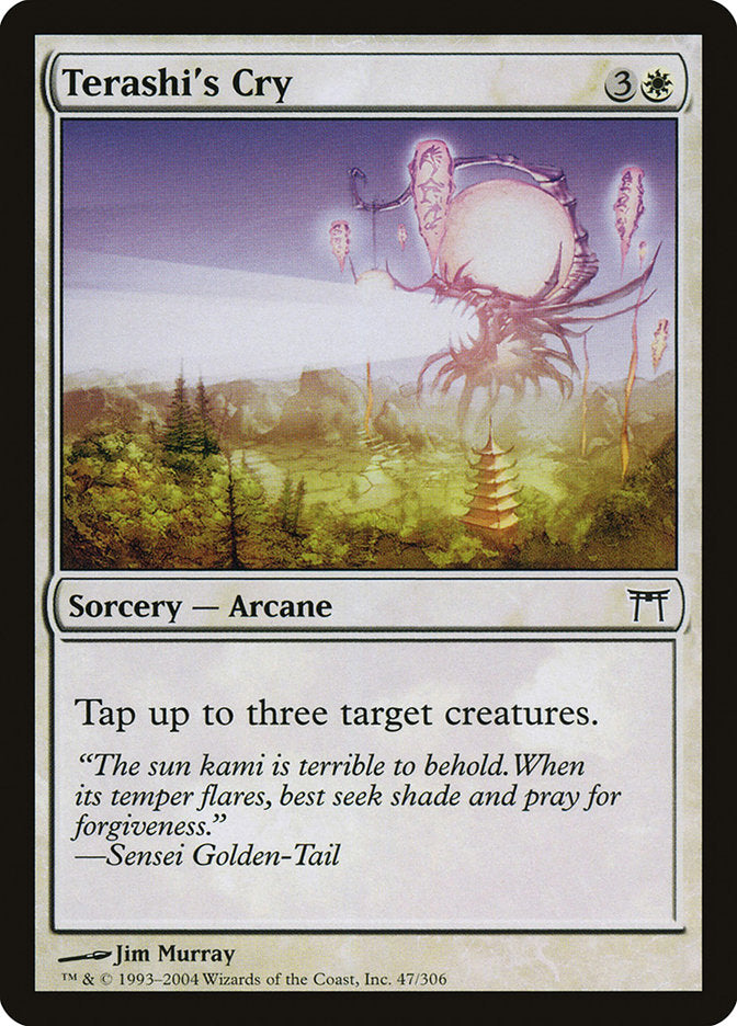 Terashi's Cry – Common Magic: The Gathering card from Champions of Kamigawa (#47)