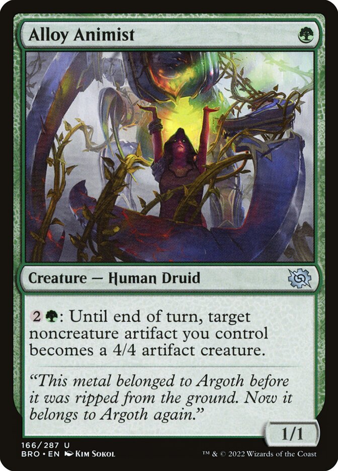 Alloy Animist – Uncommon Magic: The Gathering card from The Brothers' War (#166)
