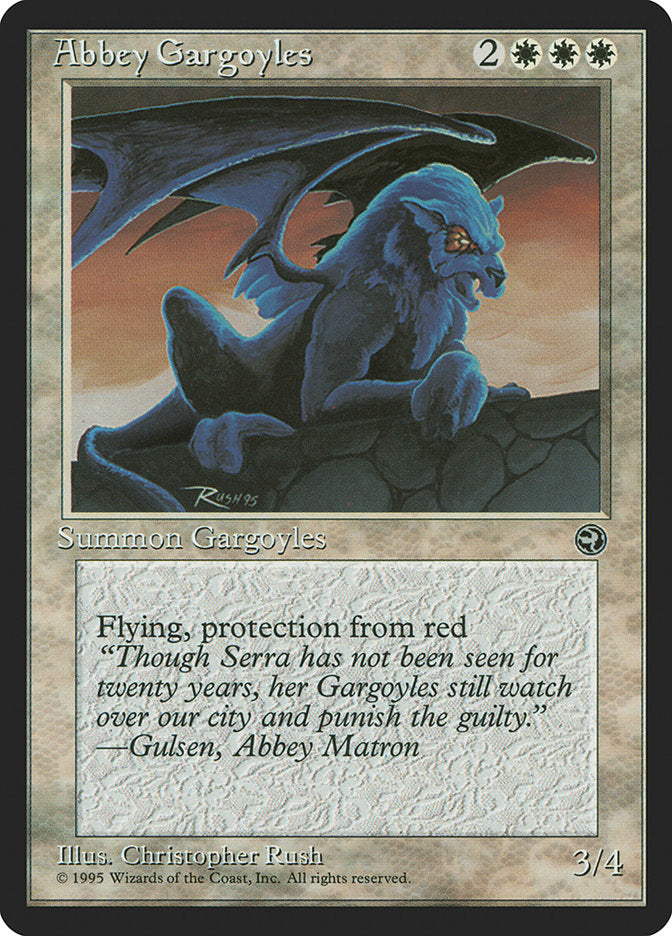 Abbey Gargoyles – Uncommon Magic: The Gathering card from Homelands (#1)