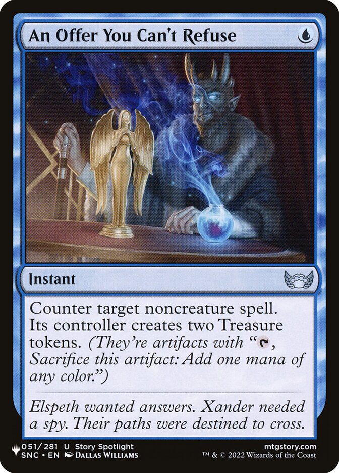 An Offer You Can't Refuse – Uncommon Magic: The Gathering card from The List (#SNC-51)