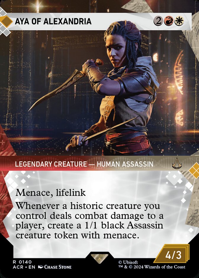 Aya of Alexandria – Rare Magic: The Gathering card from Assassin's Creed (#140)