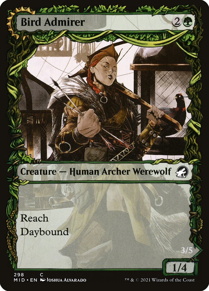 Bird Admirer // Wing Shredder – Common Magic: The Gathering card from Innistrad: Midnight Hunt (#298)