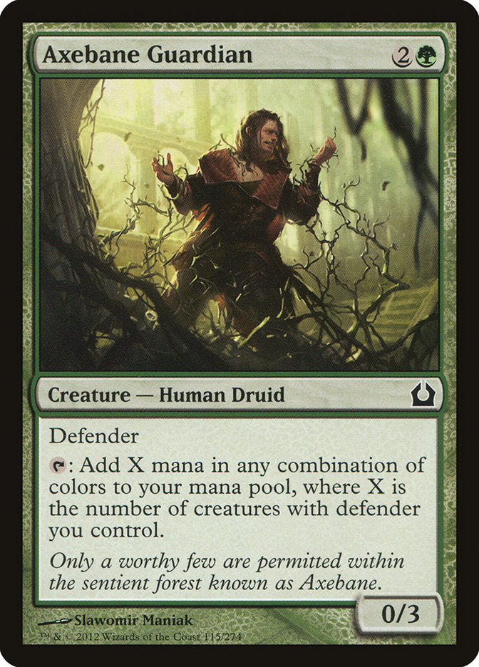 Axebane Guardian – Common Magic: The Gathering card from Return to Ravnica (#115)