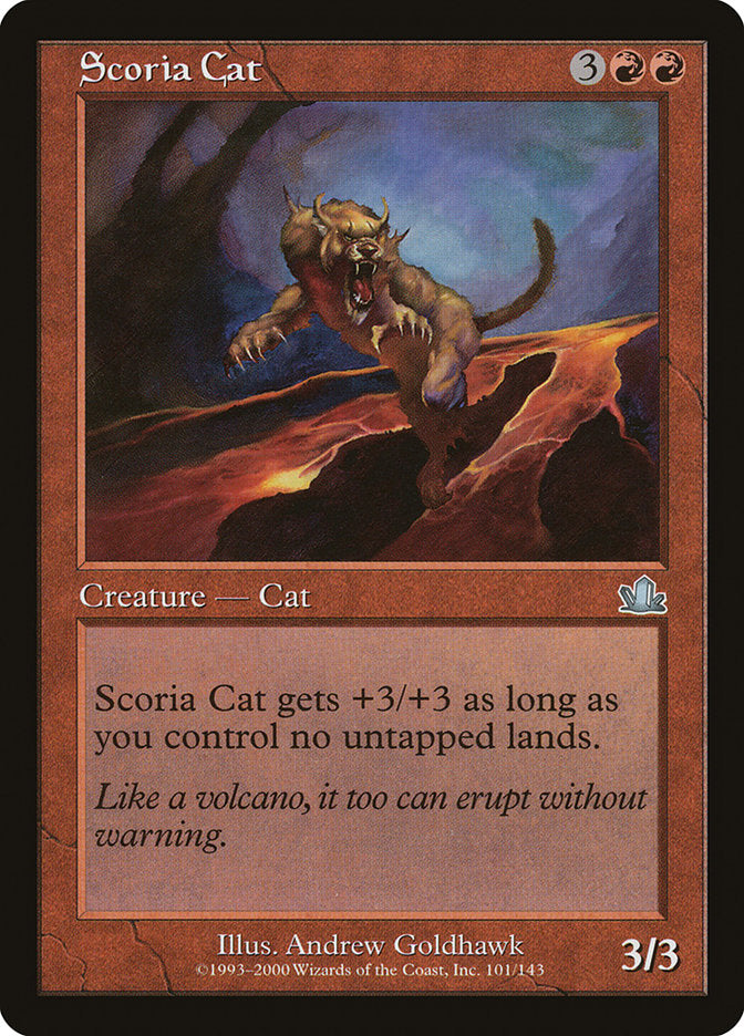 Scoria Cat – Uncommon Magic: The Gathering card from Prophecy (#101)