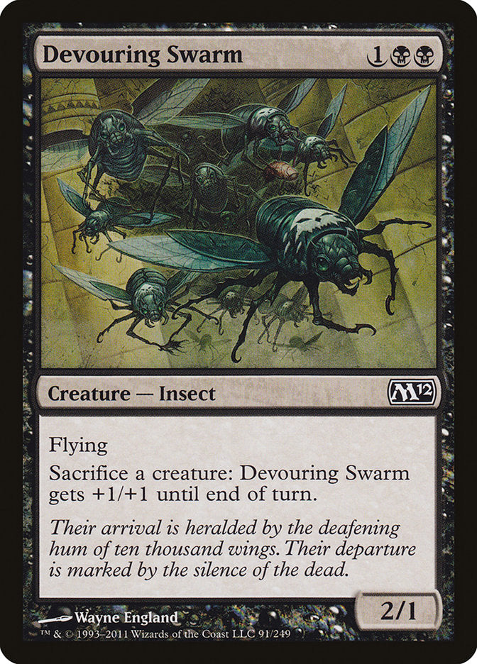 Devouring Swarm – Common Magic: The Gathering card from Magic 2012 (#91)