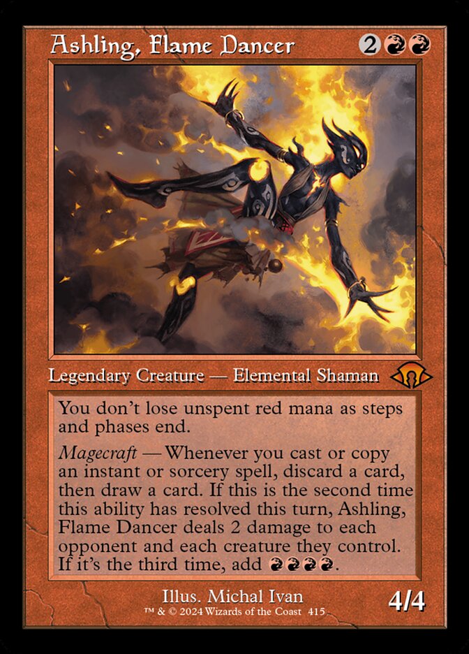 Ashling, Flame Dancer – Mythic Magic: The Gathering card from Modern Horizons 3 (#415)