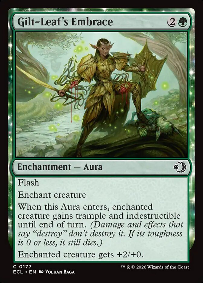 Gilt-Leaf's Embrace – Common Magic: The Gathering card from Lorwyn Eclipsed (#177)
