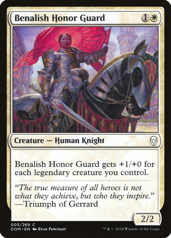 Benalish Honor Guard – Common Magic: The Gathering card from Dominaria (#5)
