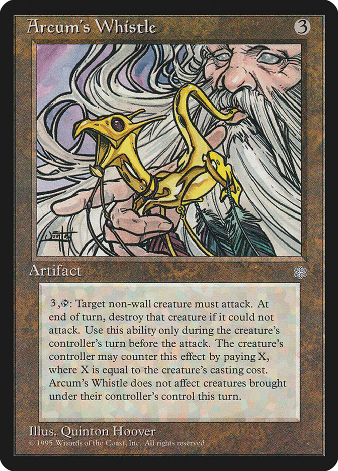 Arcum's Whistle – Uncommon Magic: The Gathering card from Ice Age (#311)