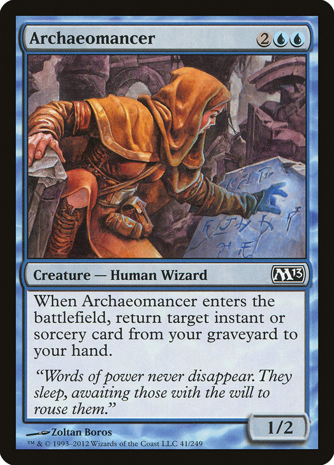 Archaeomancer – Common Magic: The Gathering card from Magic 2013 (#41)