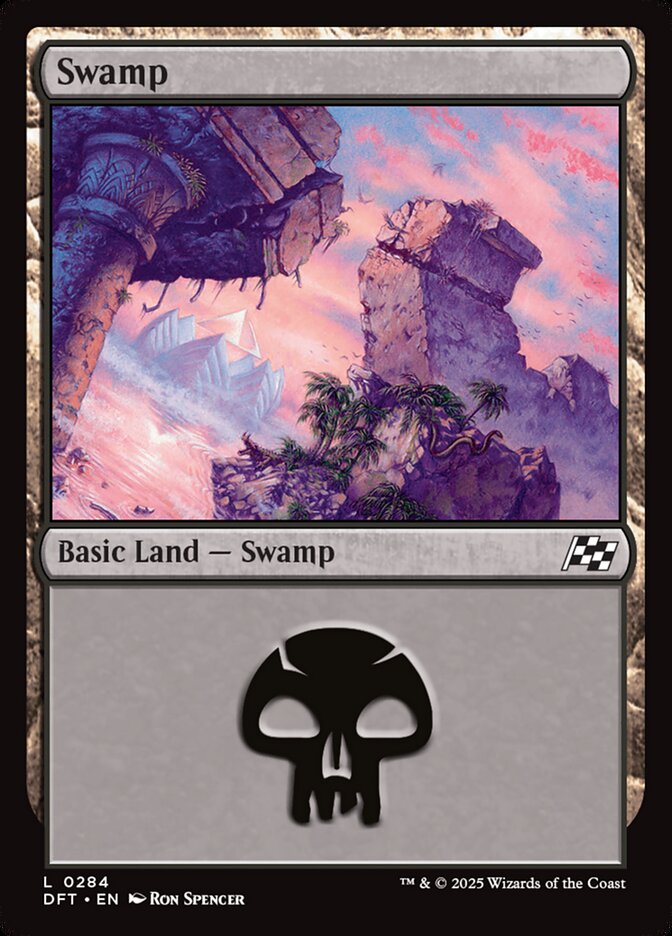 Swamp – Common Magic: The Gathering card from Aetherdrift (#284)
