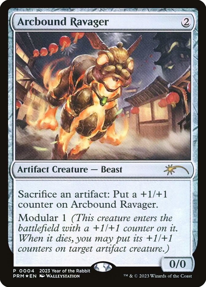 Arcbound Ravager – Rare Magic: The Gathering card from Year of the Rabbit 2023 (#6)