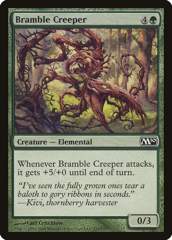 Bramble Creeper – Common Magic: The Gathering card from Magic 2010 (#171)