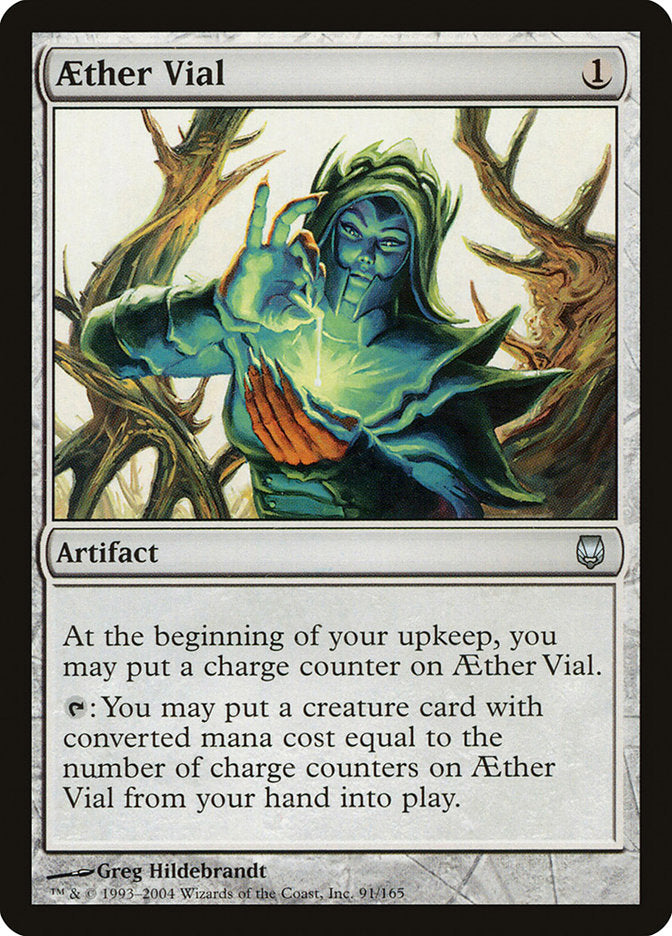 Aether Vial – Uncommon Magic: The Gathering card from Darksteel (#91)