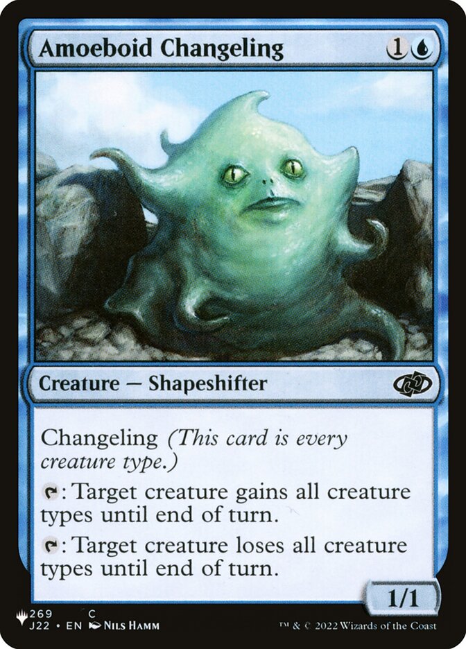 Amoeboid Changeling – Common Magic: The Gathering card from The List (#J22-269)