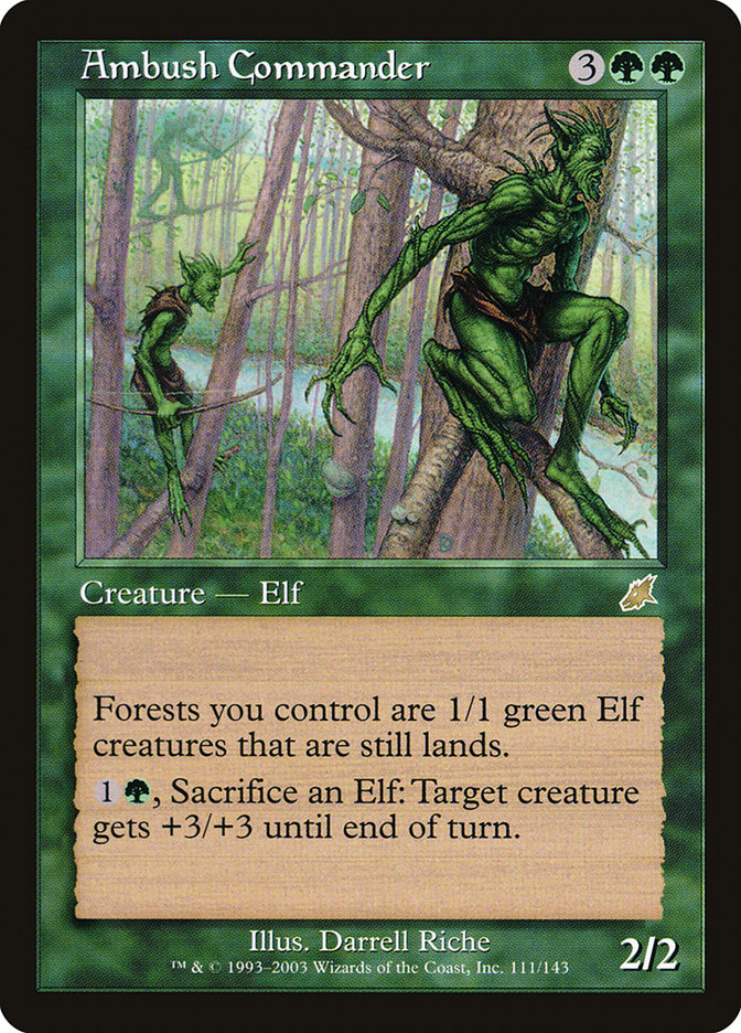 Ambush Commander – Rare Magic: The Gathering card from Scourge (#111)