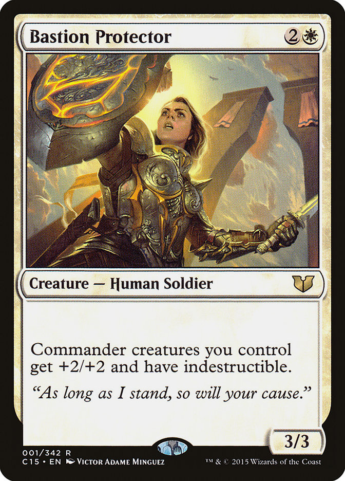 Bastion Protector – Rare Magic: The Gathering card from Commander 2015 (#1)