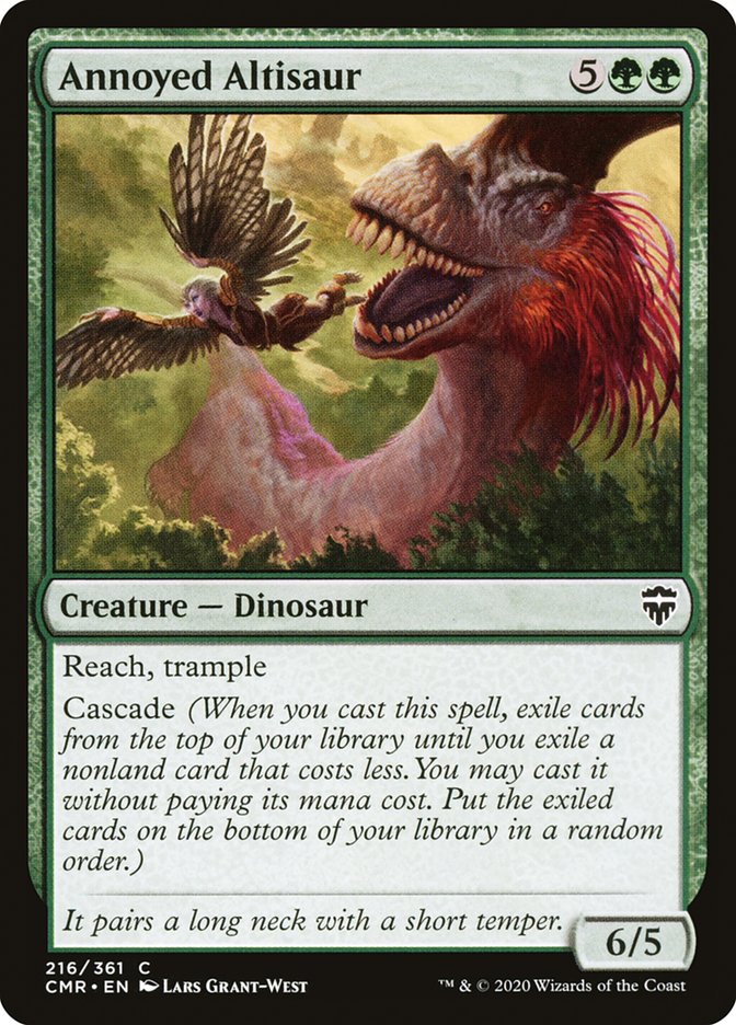 Annoyed Altisaur – Common Magic: The Gathering card from Commander Legends (#216)