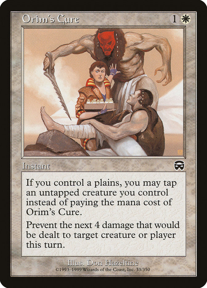 Orim's Cure – Common Magic: The Gathering card from Mercadian Masques (#33)