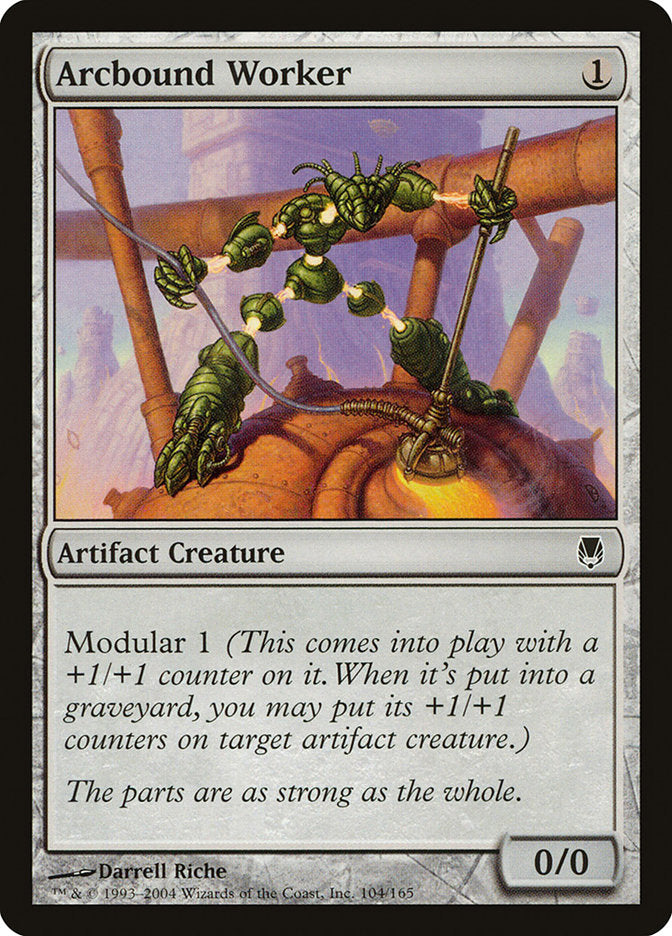 Arcbound Worker – Common Magic: The Gathering card from Darksteel (#104)