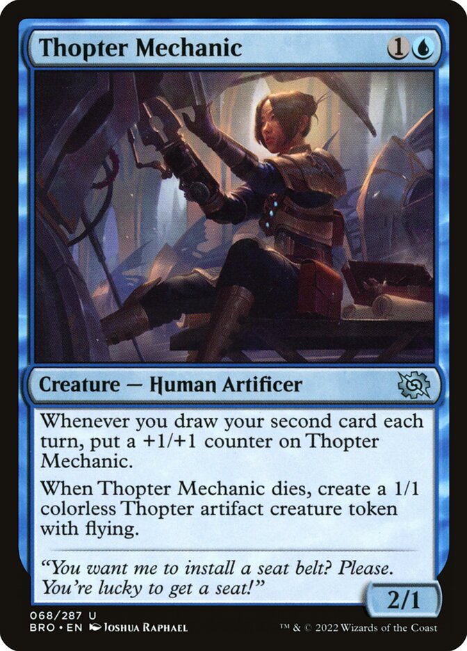 Thopter Mechanic – Uncommon Magic: The Gathering card from The Brothers' War (#68)