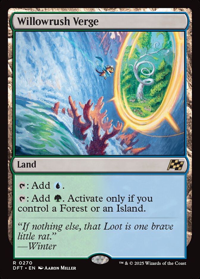 Willowrush Verge – Rare Magic: The Gathering card from Aetherdrift (#270)