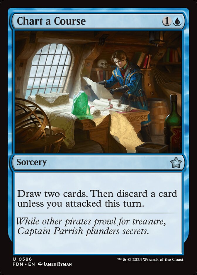 Chart a Course – Uncommon Magic: The Gathering card from Foundations (#586)