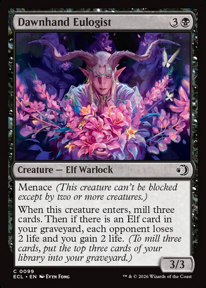 Dawnhand Eulogist – Common Magic: The Gathering card from Lorwyn Eclipsed (#99)