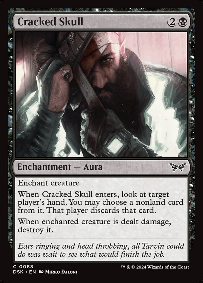 Cracked Skull – Common Magic: The Gathering card from Duskmourn: House of Horror (#88)
