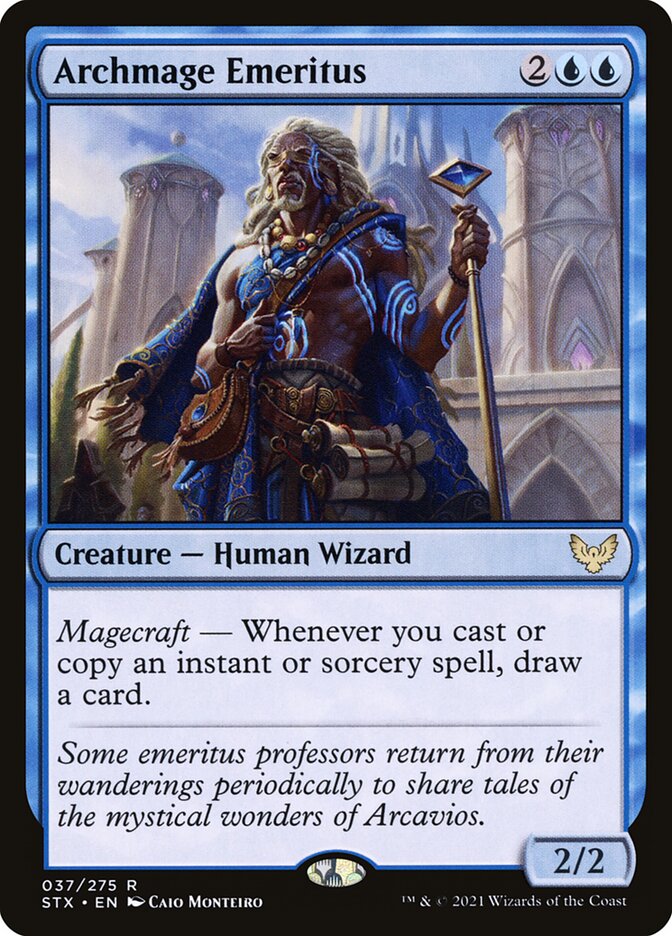 Archmage Emeritus – Rare Magic: The Gathering card from Strixhaven: School of Mages (#37)