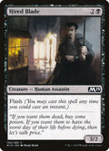 Hired Blade – Common Magic: The Gathering card from Core Set 2019 (#100)