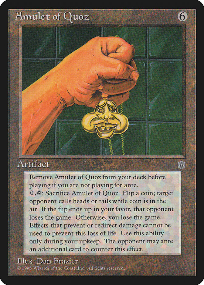 Amulet of Quoz – Rare Magic: The Gathering card from Ice Age (#308)